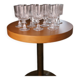 11 wine glasses, "Louvre" model, Cristal d'Arques