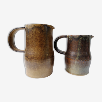 Vintage stoneware pitchers