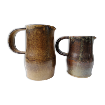 Pichets vintages en grès