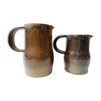 Vintage stoneware pitchers