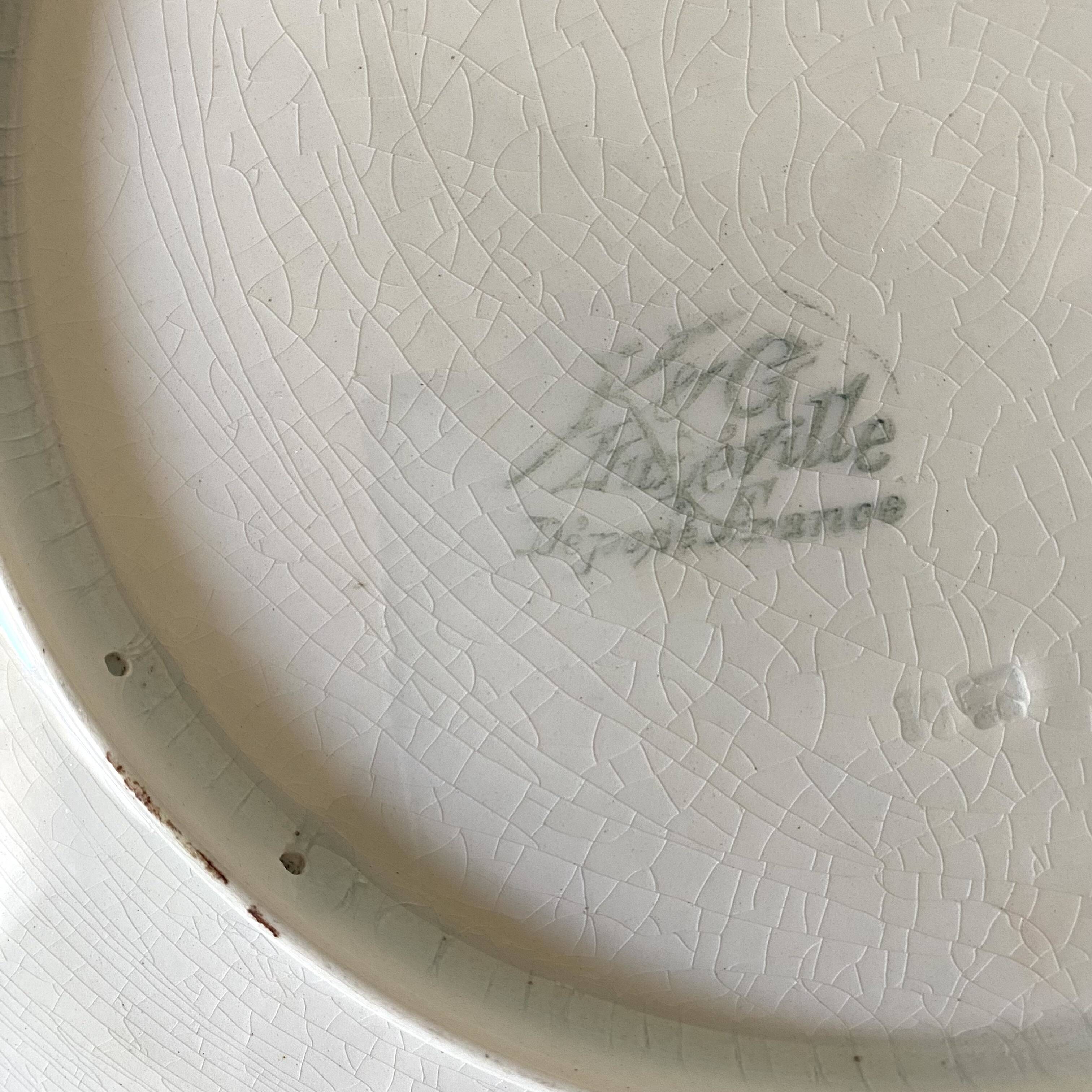 Antique dish from the late 19th and early 20th centuries K & G Luneville