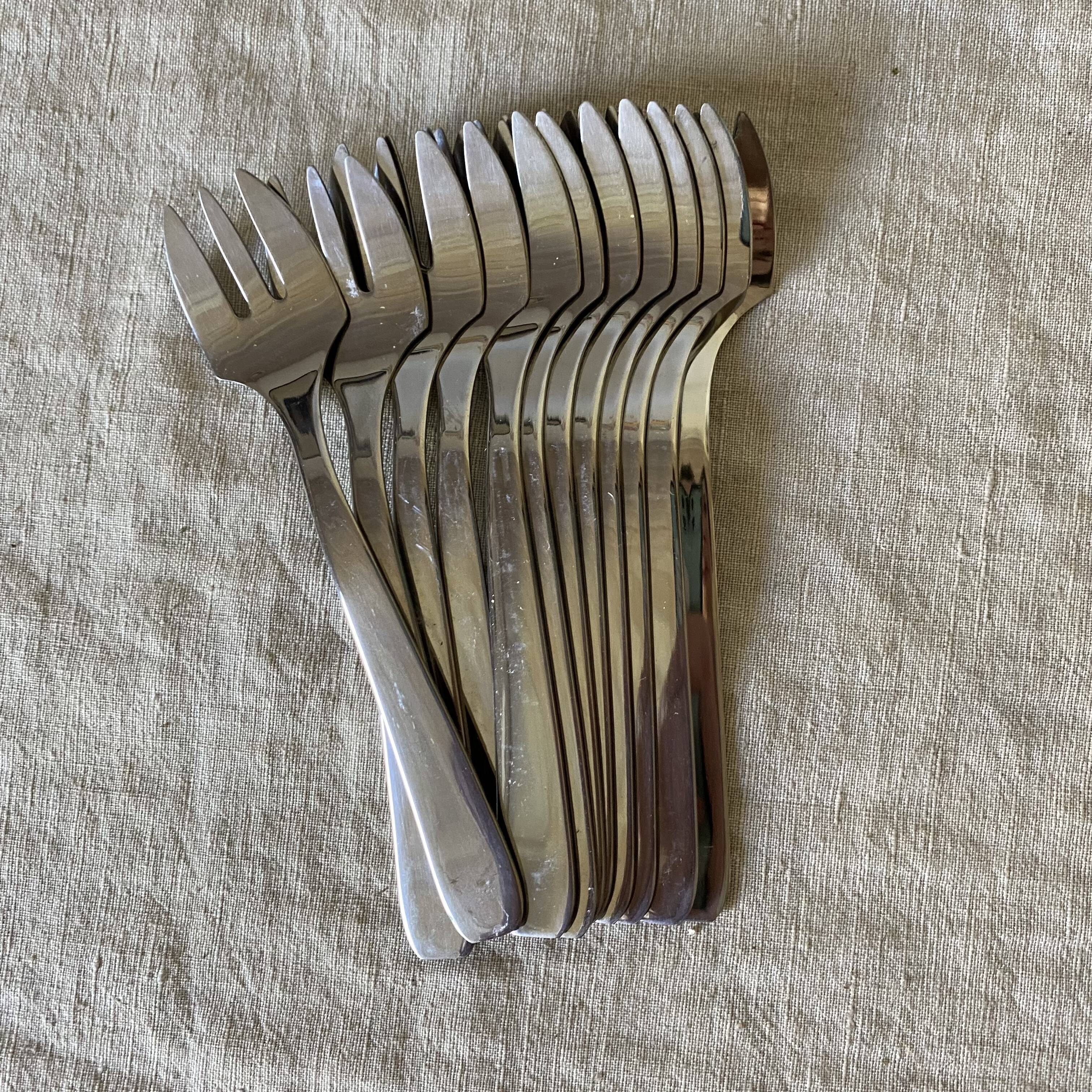 Guy Degrenne Stainless Steel oyster forks