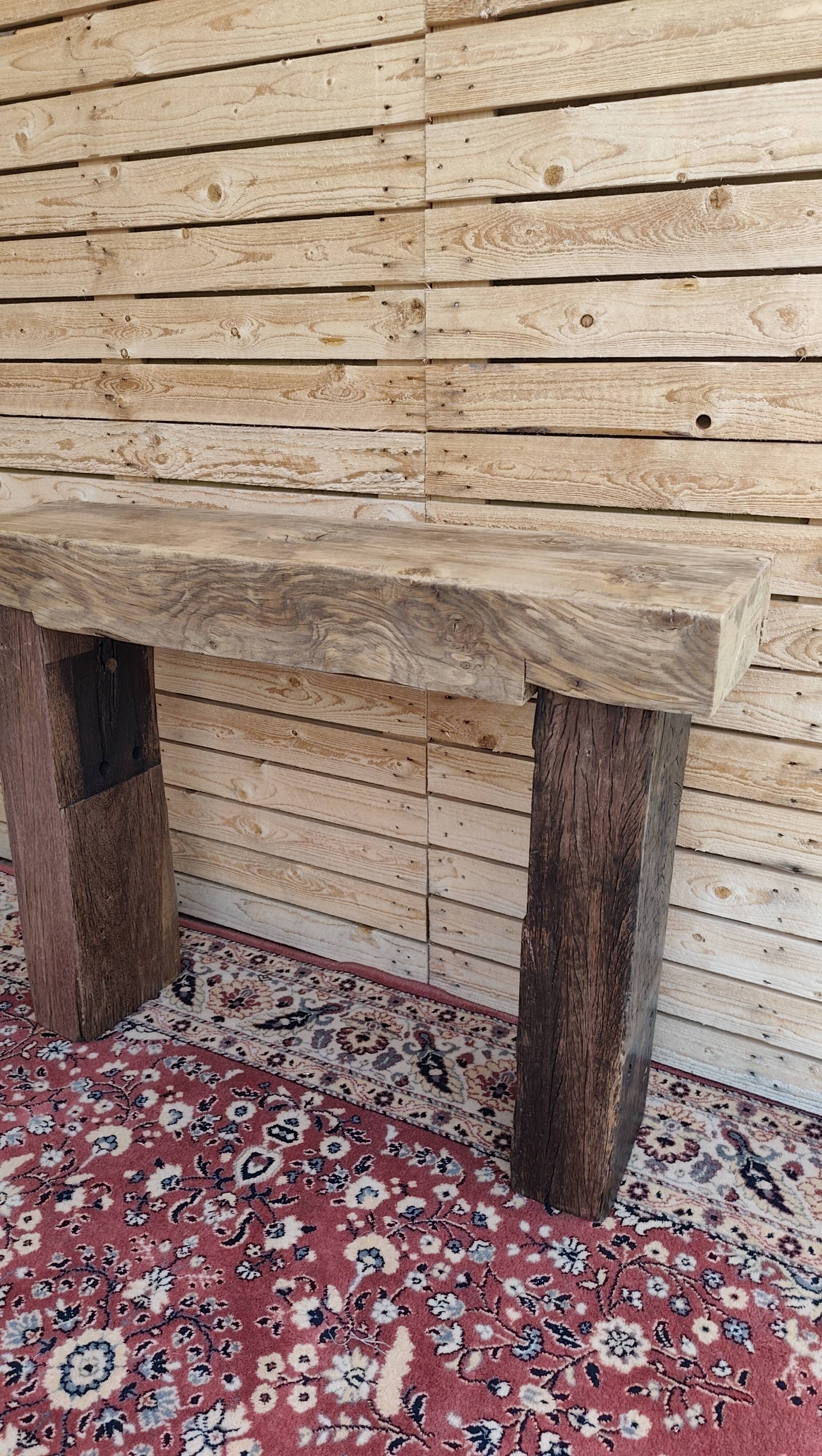 Etabli, console en bois massif