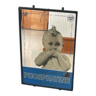 Miroir publicitaire Phosphatine Falières années 30