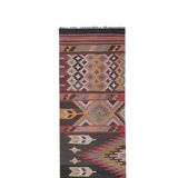 Vintage Turkish Oushak Rug Handwoven 77x387 cm