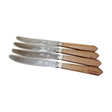 4 Art Deco knives monogram CR