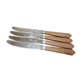 4 Art Deco knives monogram CR