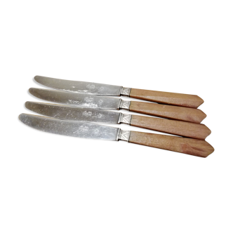 4 Art Deco knives monogram CR