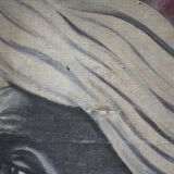 Painting signed Gaspard de Mouko, painting on canvas orientalist portrait 30's