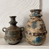 Large brutalist ceramic vase from West Germany, 1960s/1970s