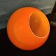 Lustre vintage sphère orange