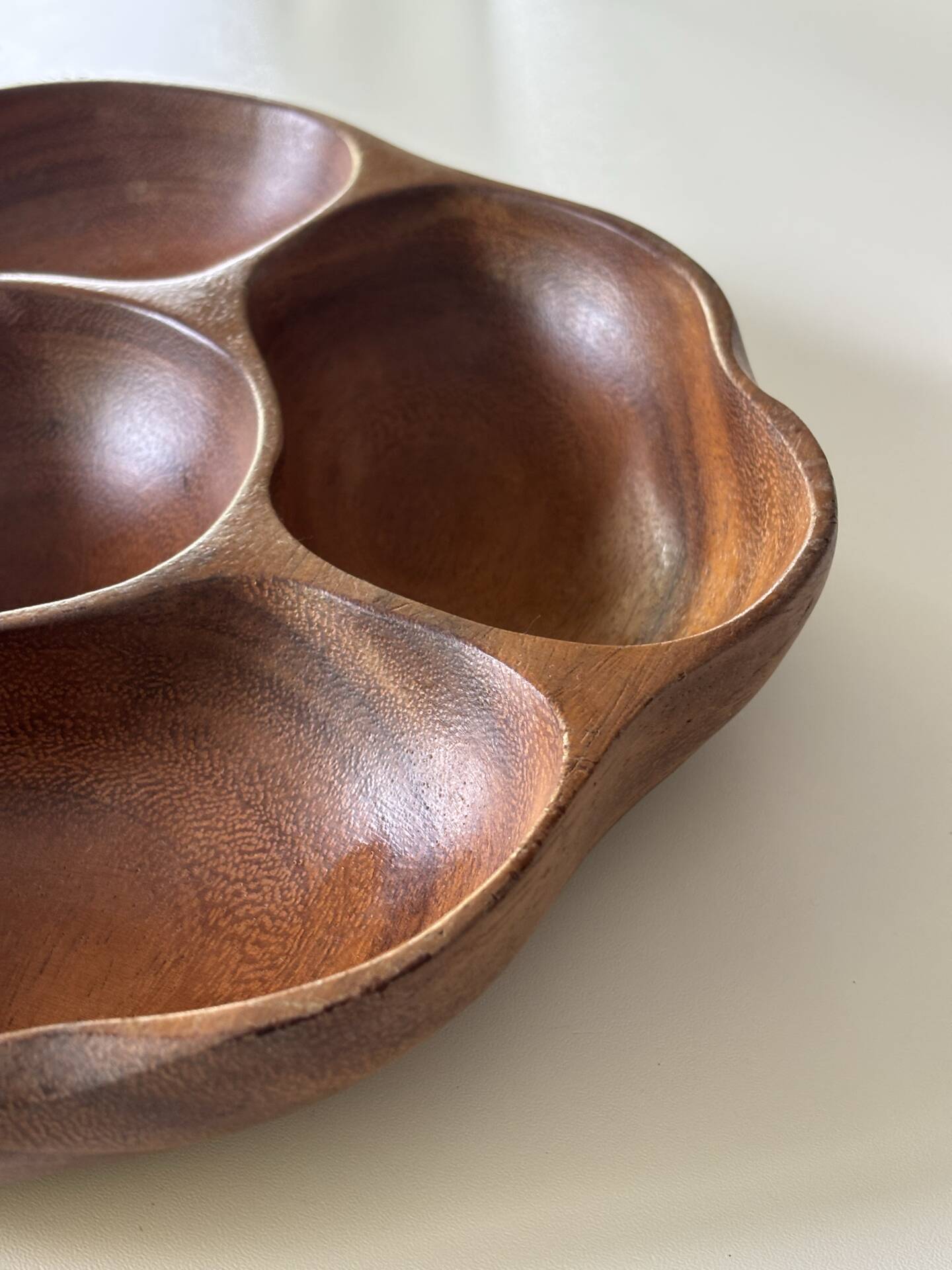 Teak wood aperitif platter