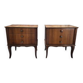 Pair of Vintage Art Deco Bedside Tables
