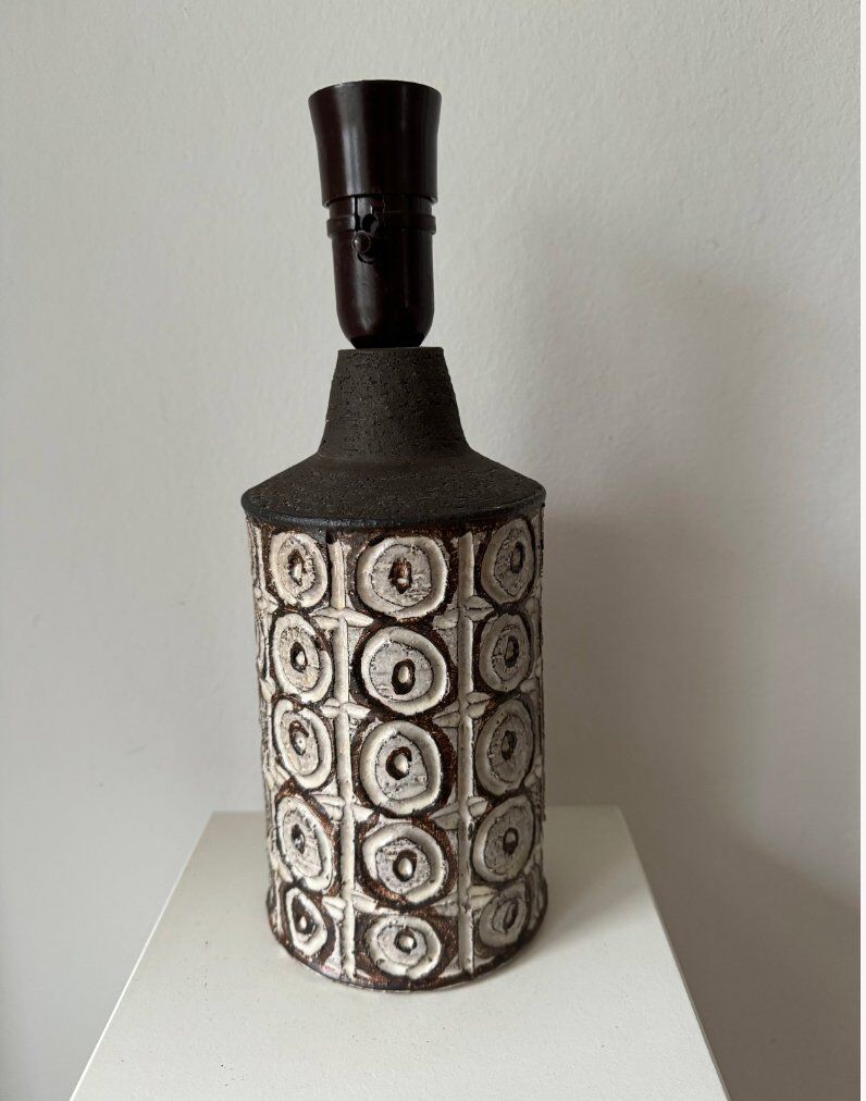 Lampe de table en grès Axella danoise vintage, années 1960