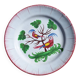 Eighteenth-century earthenware plate decorated with parrots.