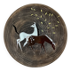 Chevaux Ruscha céramique mat et émaillée
