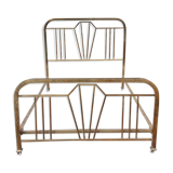 Double brass bed