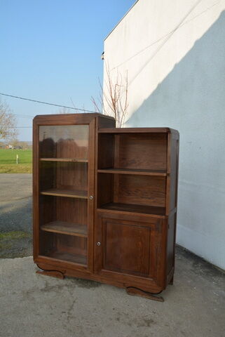 Asymmetric the 1940s oak cupboard