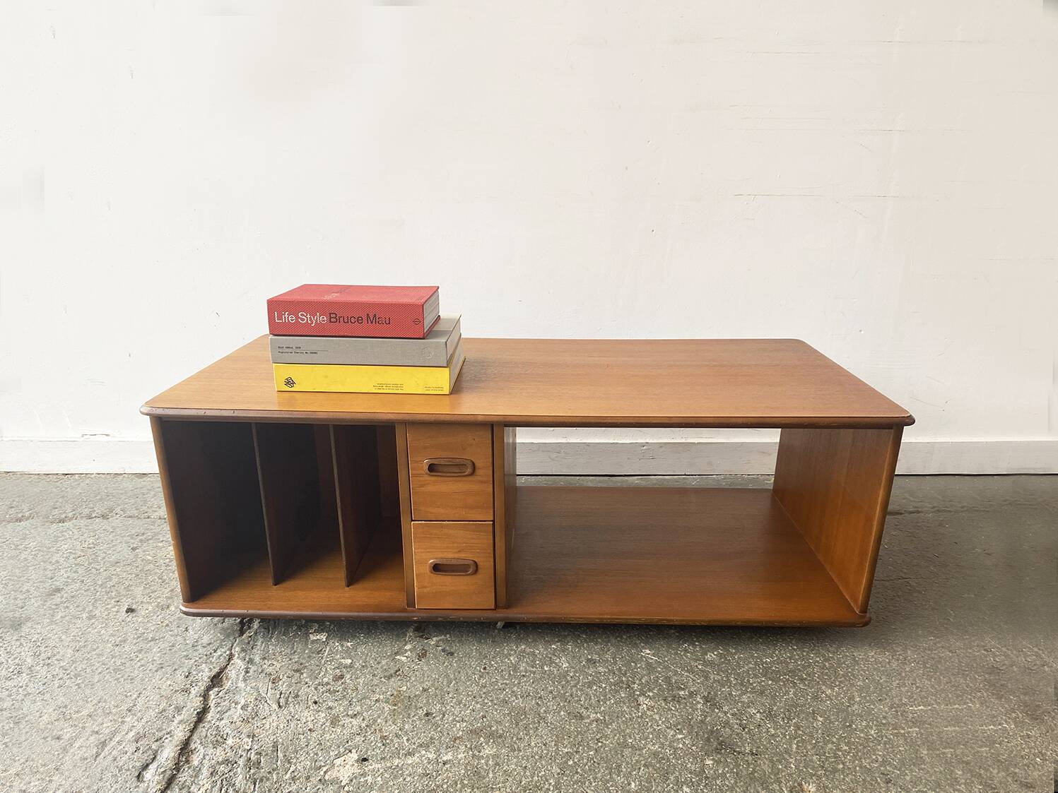 1960/70s Mid-century teak media Unit / TV stand / low cabinet by Meredrew