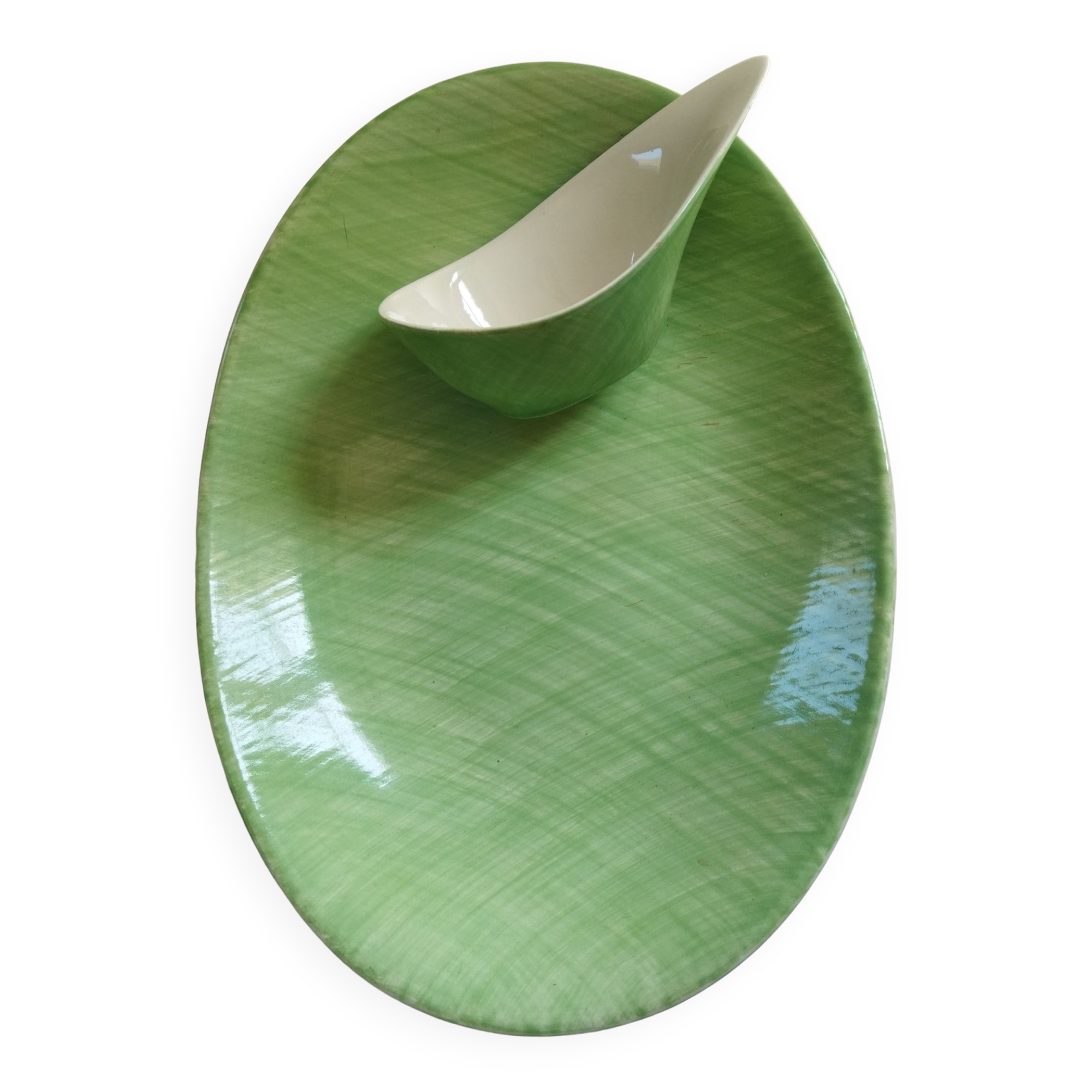 Dish and sauceboat Mistral Salins France