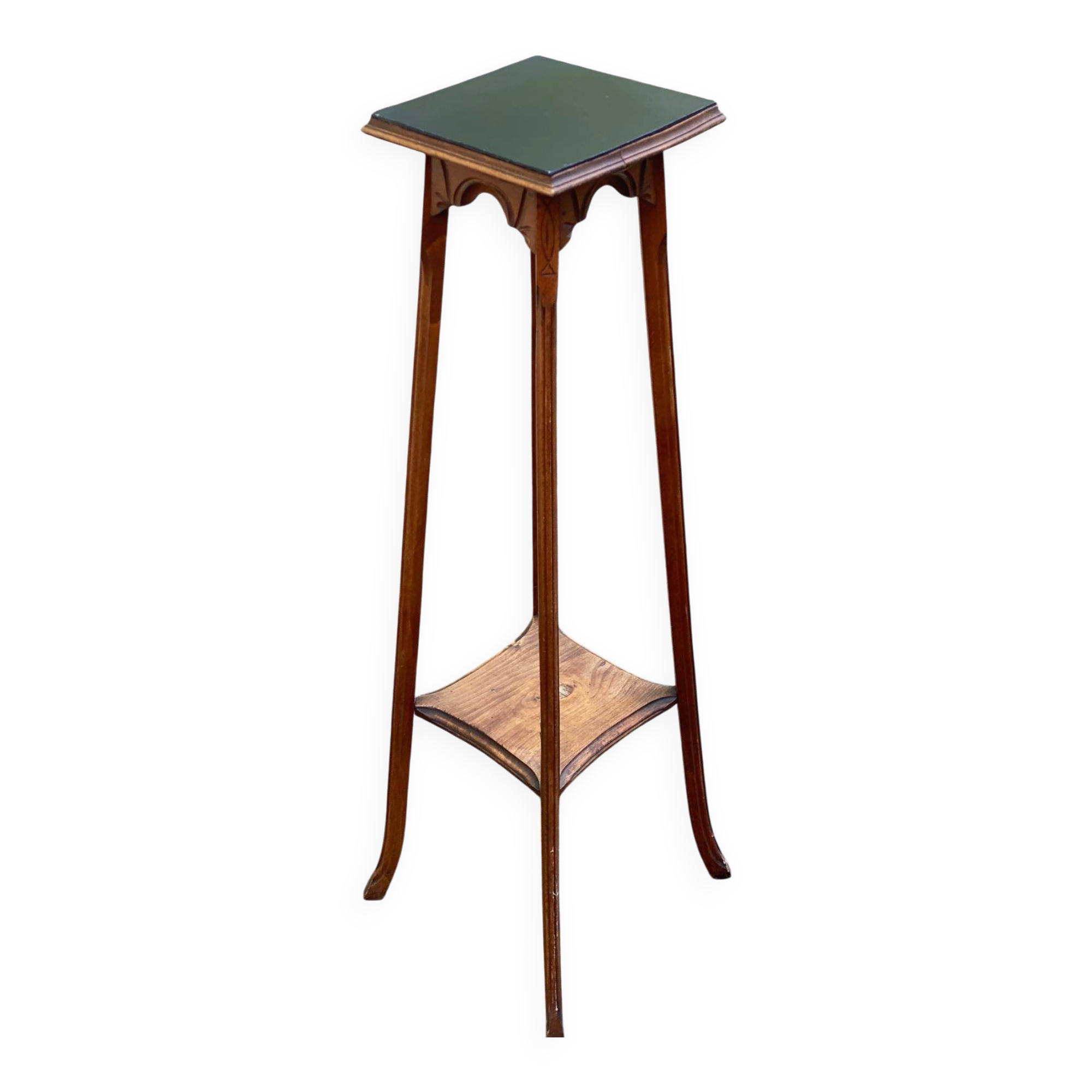 Art Nouveau vintage side table in solid wood