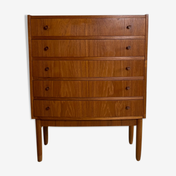 MidCentury Teak chest of drawers Denmark 1960s