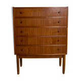 MidCentury Teak chest of drawers Denmark 1960s