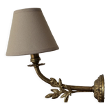 Golden foliage wall lamp