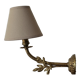 Golden foliage wall lamp