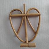 Pair of bamboo patère