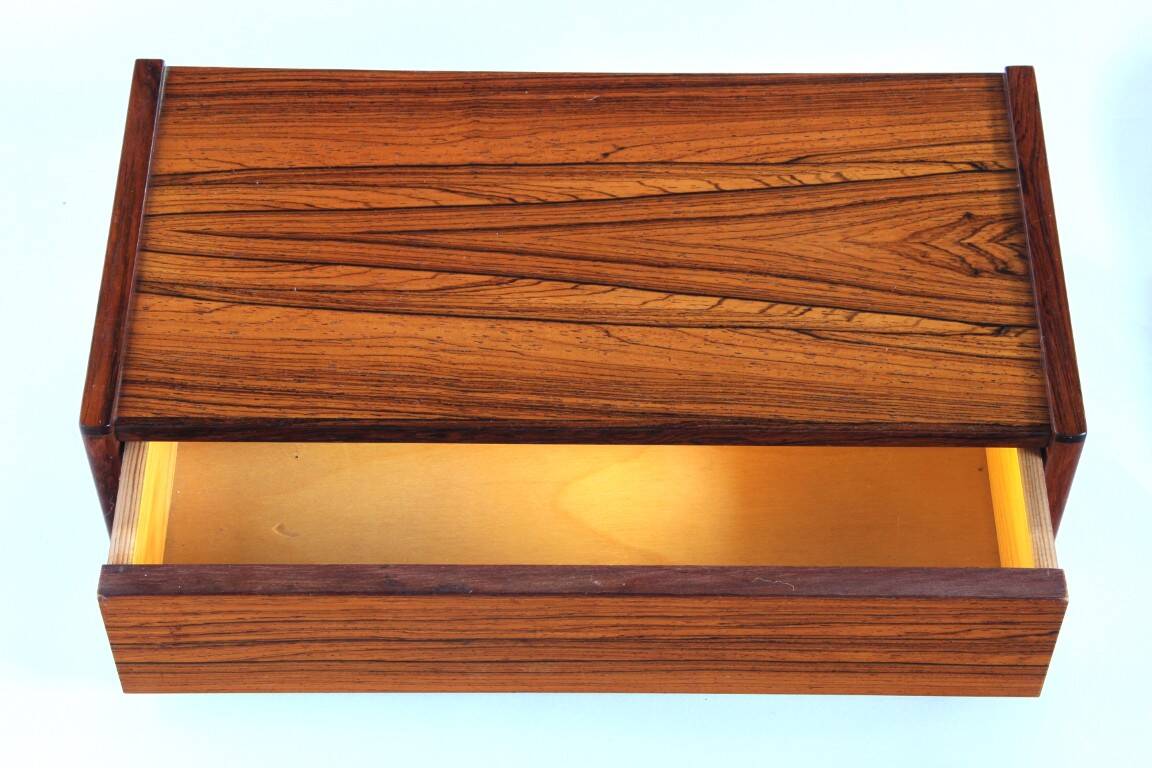 Vintage rosewood floating bedside tables. Set of two. 1960s