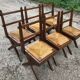 Suite of 6 wooden chairs  1940/1950