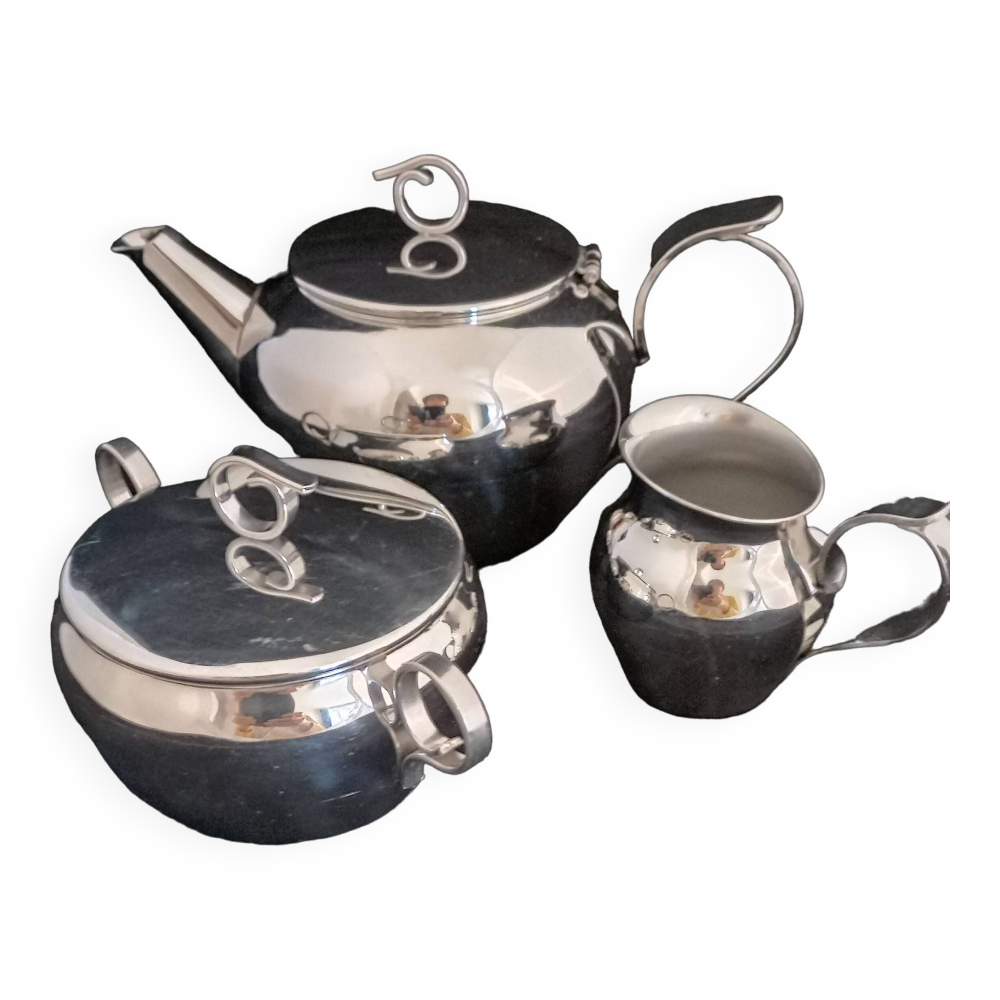 Teapot/milk pot/sugar bowl set Letang Remy year 70/80