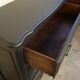 Vintage chest of drawers restyled in black