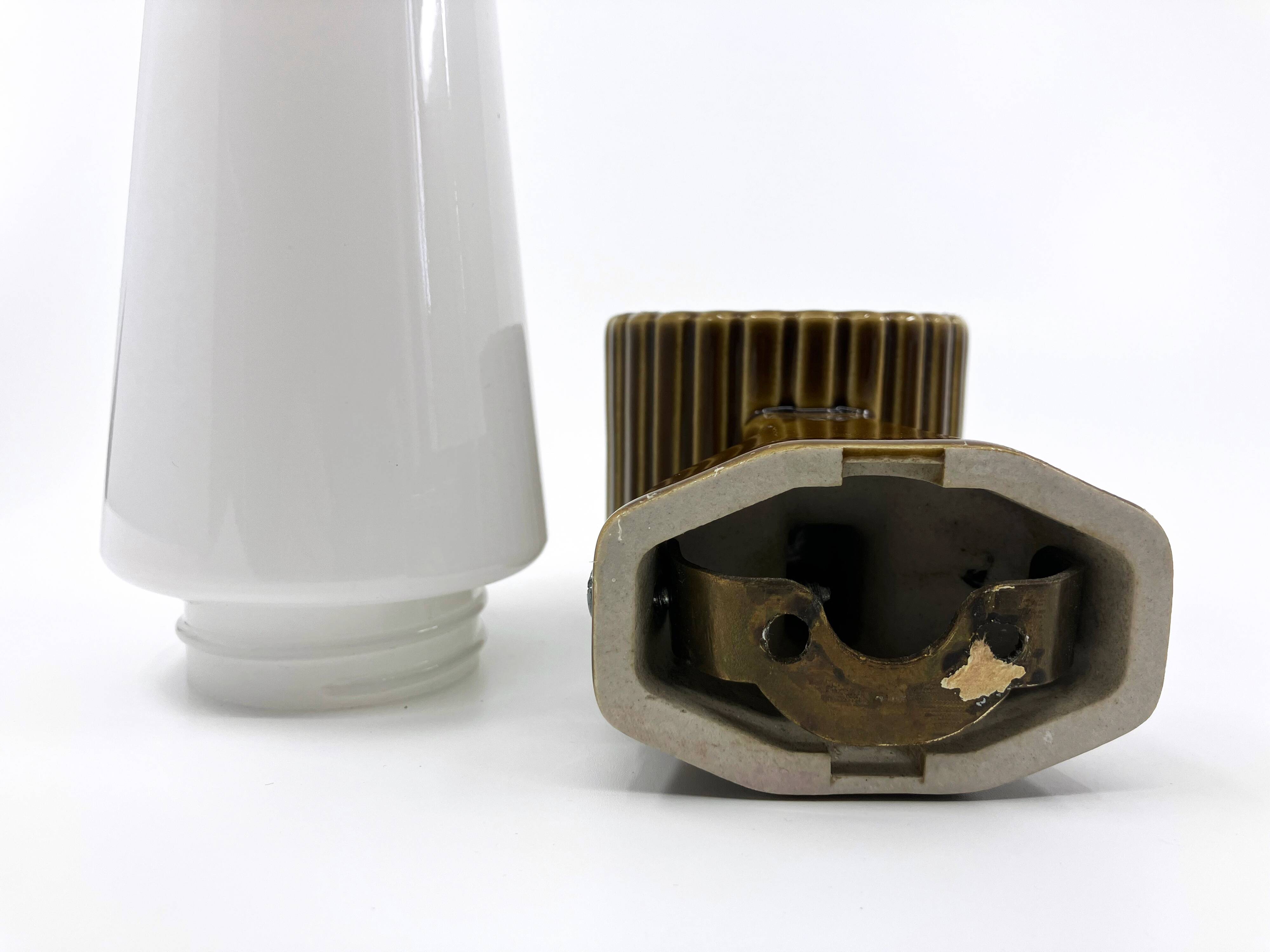 Ifö ceramic/opal glass wall lights • ref 6020 • Hans-Agne Jakobsson
