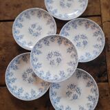 Rivanel blue opaline dessert plates – 1960s