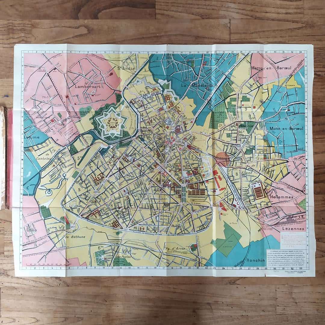 Vintage poster of the city of Lille