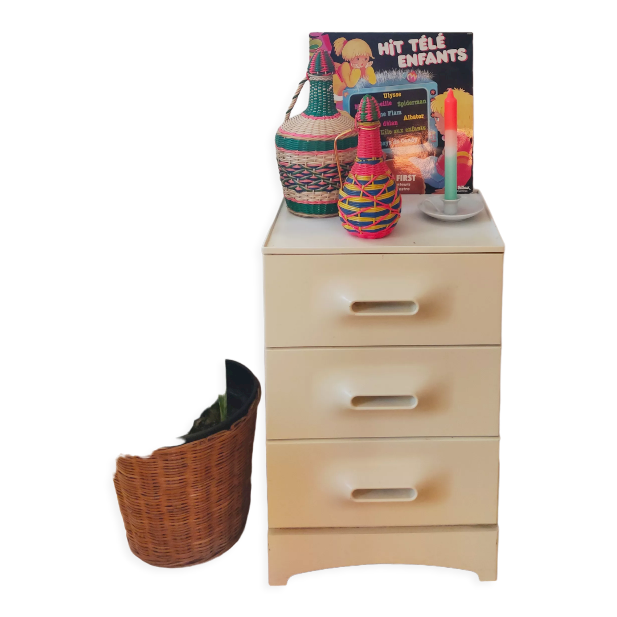 Commode années 70 à 3 tiroirs