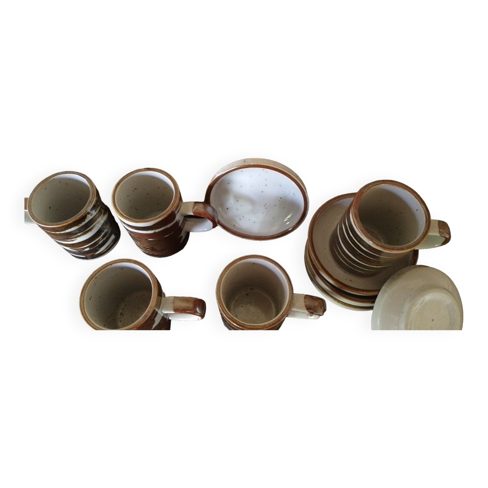 Vintage Stoneware Coffee Mugs