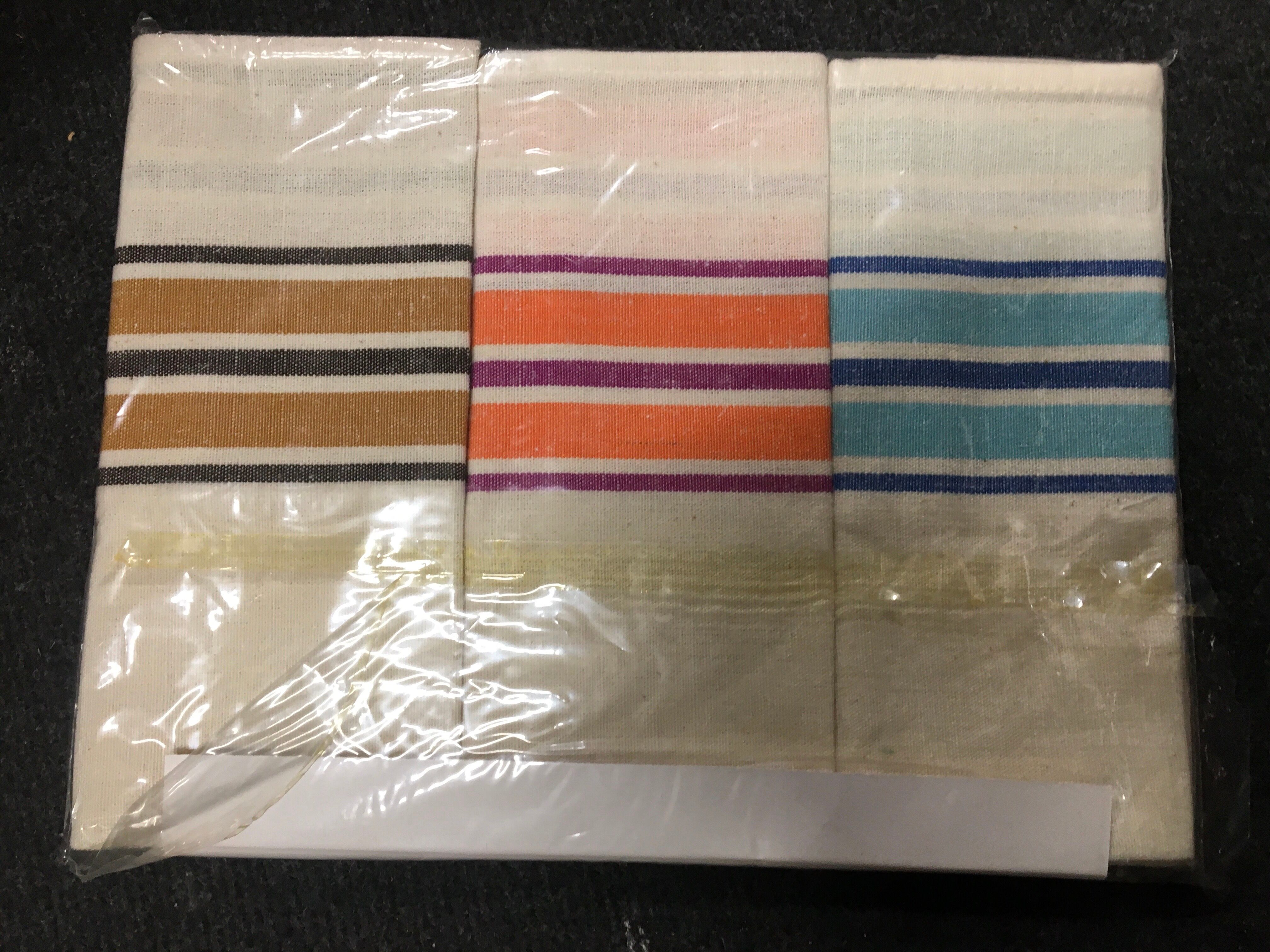 set of 15 old tea towels new in linen and cotton