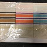 set of 15 old tea towels new in linen and cotton