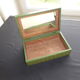 Vintage antique style box with interior mirror, barricini candies