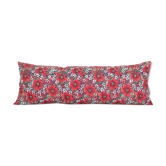 Vintage cotton pillow case made from mid-20th century russian cotton printed textile