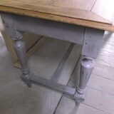 Antique desk patinated