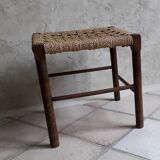 Wooden stool and rope