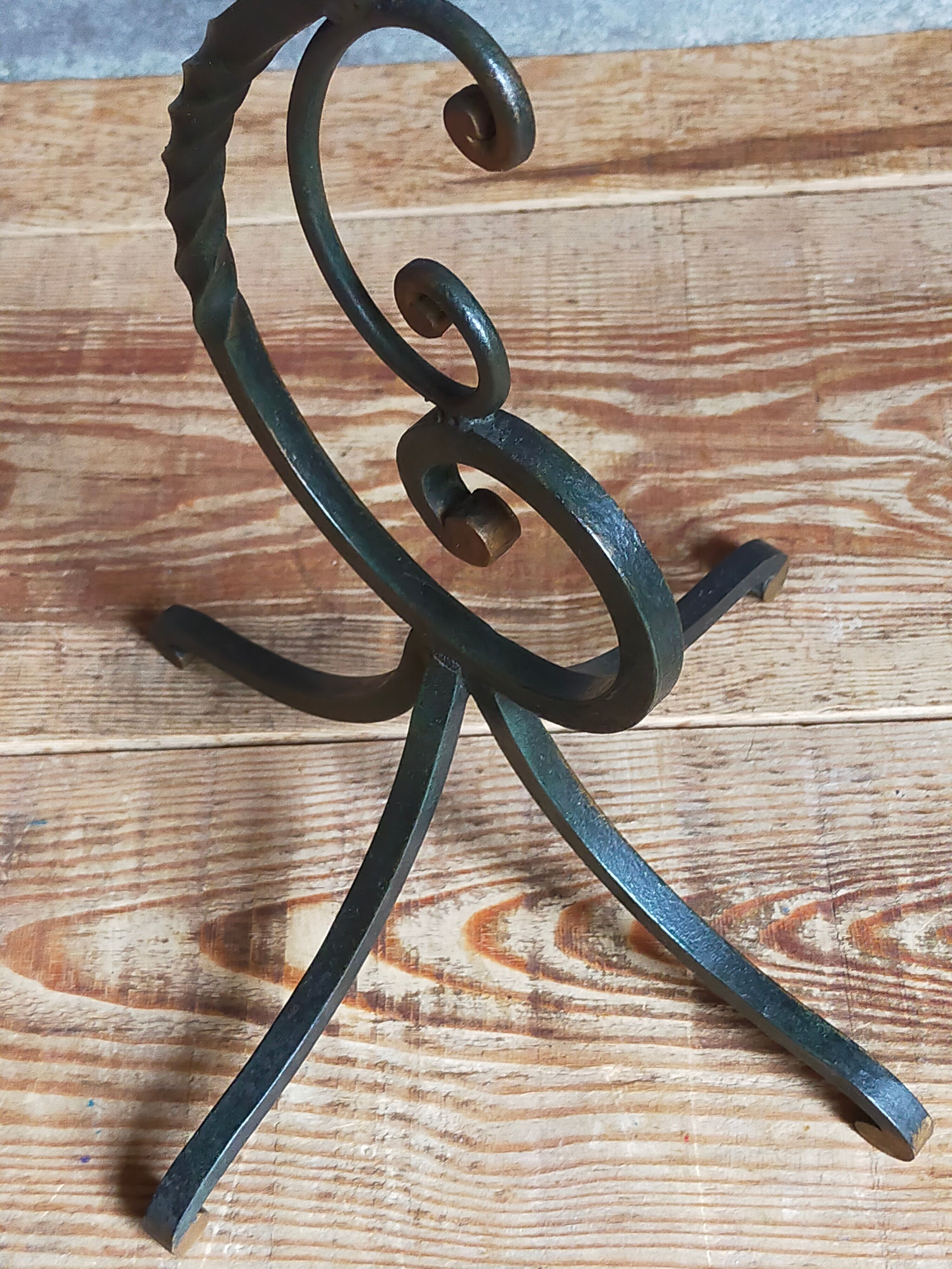 Wrought iron plant harness 50s