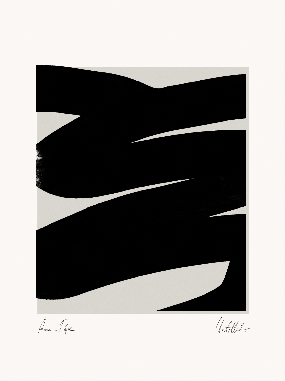 Framed abstract giclee art print 50x70cm