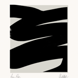 Framed abstract giclee art print 50x70cm