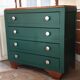 Art Deco green chest of drawers