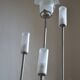 Modernist metal and glass floor lamp